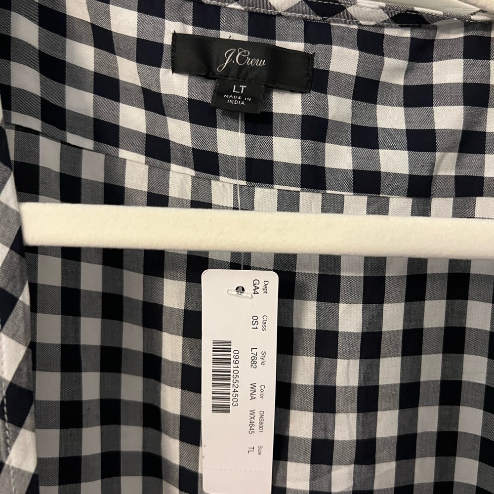 J. Crew Gingham wrap dress
